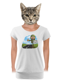 dámské tričko s lemem