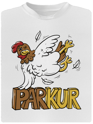 Parkur dětské sportovní tričko White