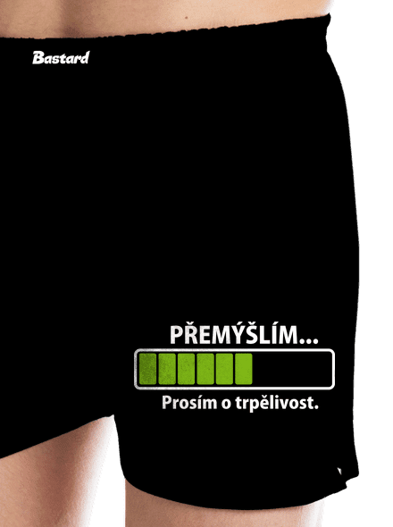 Přemýšlím pánské trenky Black