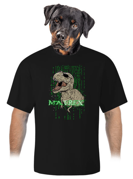 MAT-REX unisex tričko oversized Black