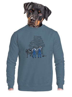 Zedníci unisex mikina bez kapuce Nordic Blue