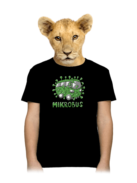 Mikrobus dětské tričko Black