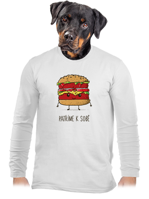 Patříme k sobě pánské dlouhý rukáv White