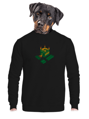 unisex mikina bez kapuce