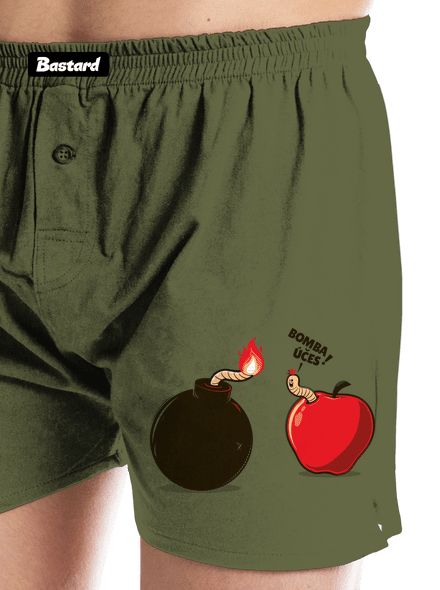 Bombovej účes pánské trenky Khaki