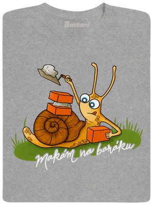 Makám na baráku pánské tričko Sport Grey