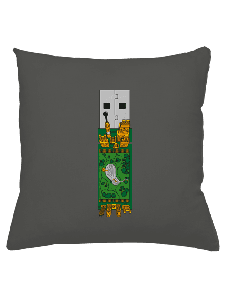 USB city polštář Gray Pol