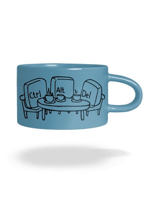 Nerozluční kamarádi hrnek makronka Blue Macaron