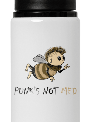 Punks Not Med lahev na vodu White