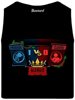 Příroda vs. člověk pánské tílko Black