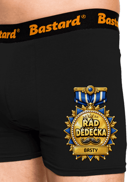 Řád dědečka boxerky Black