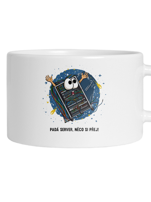 Padá server hrnek makronka White