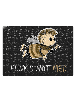 Punks Not Med puzzle White