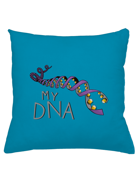 My DNA polštář Blue Turquoise