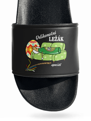 Velikonoční ležák pantofle Black