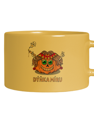 Dýňka míru hrnek makronka Yellow Macaron