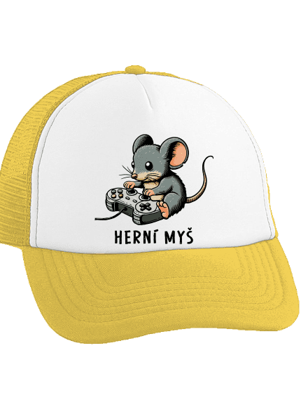 Herní myš kšiltovka truckerka Sunflower cap