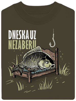 Dneska už nezaberu unisex mikina bez kapuce Urban Khaki