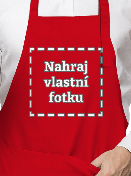 Vlastní potisk zástěra Red