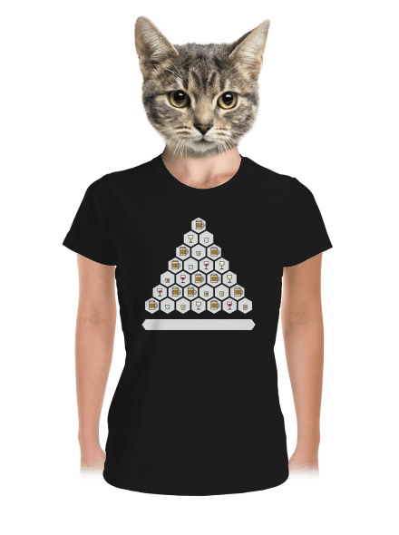 Obrázkový alko kvíz a fix dámské sportovní tričko Black