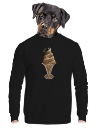 unisex mikina bez kapuce