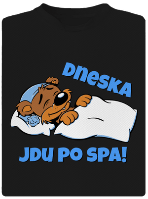 Dneska jdu po spa dětské sportovní tričko Black