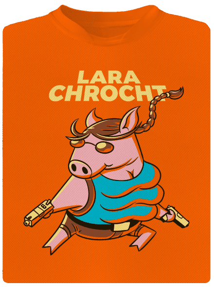 Lara Chrocht dětské sportovní tričko Neon Orange