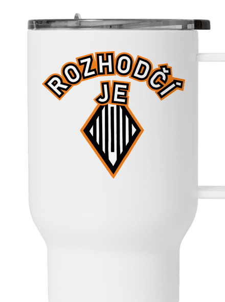 Rozhodčí termohrnek White