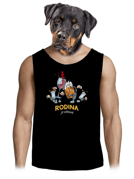 Rodina je základ pánské tílko Black
