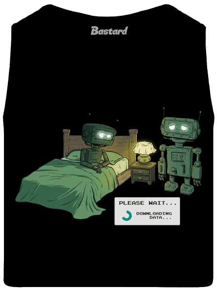 Robotí romantika pánské tílko Black