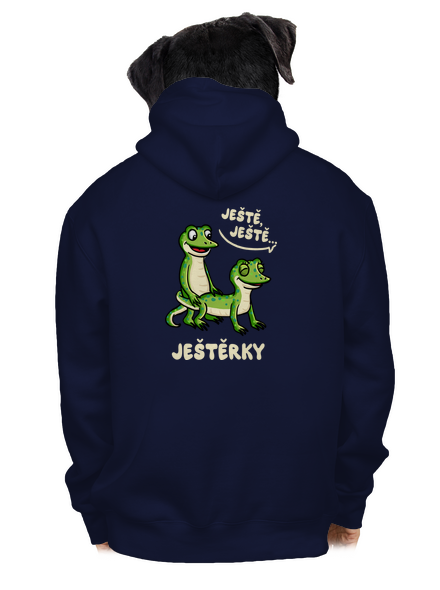 Ještě, ještě pánská mikina na zip Navy