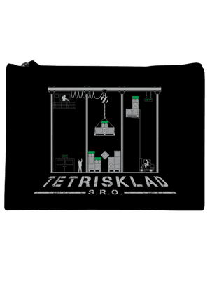 Tetrisklad taštička Black