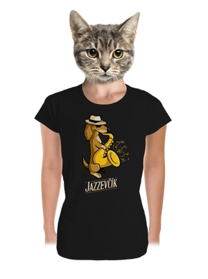 Jazzevčík dámské tričko premium Black