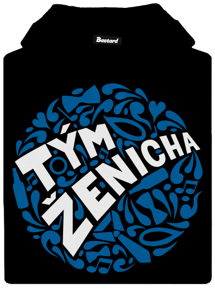 Tým ženicha pánská mikina klokanka Black