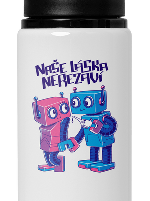 Roboti lahev na vodu White