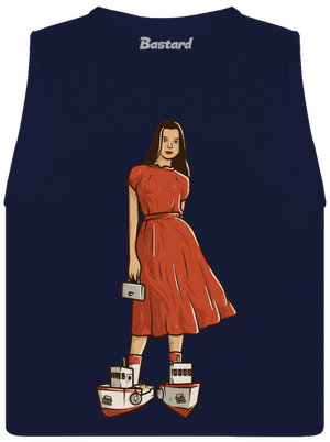 Lodičky dámské tílko volné Navy