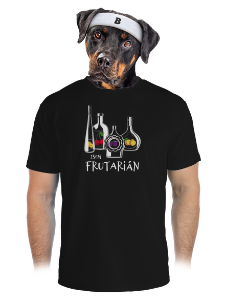Frutarián pánské sportovní tričko Black