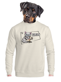 unisex mikina bez kapuce