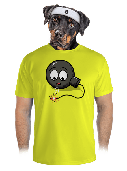 Bomba pánské sportovní tričko Neon Yellow