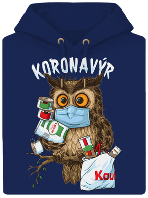 Koronavýr unisex mikina premium Navy