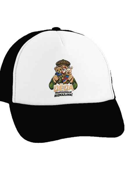 Děda rozmazlovač kšiltovka truckerka Black cap