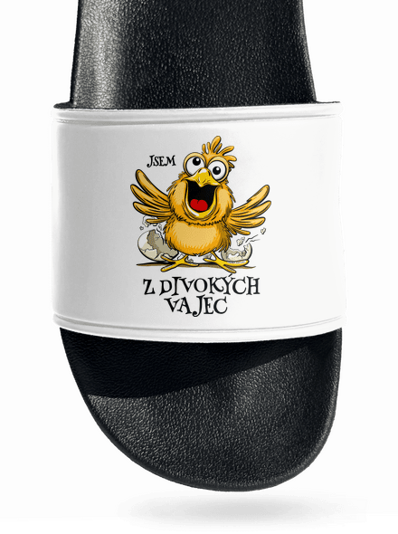 Z divokých vajec pantofle White
