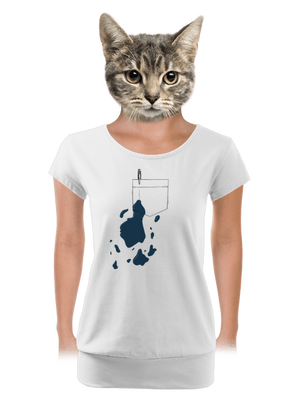 dámské tričko s lemem