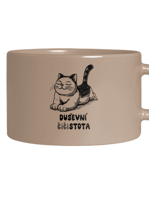 Duševní čistota hrnek makronka Brown Macaron