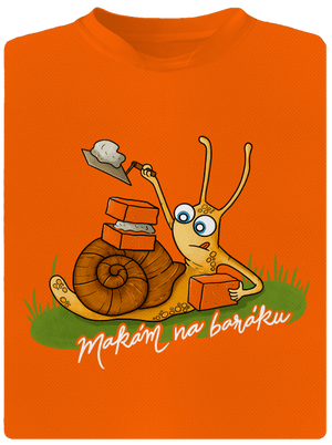Makám na baráku pánské sportovní tričko Neon Orange
