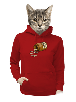 Music Pills dámská mikina klokanka Red Mal