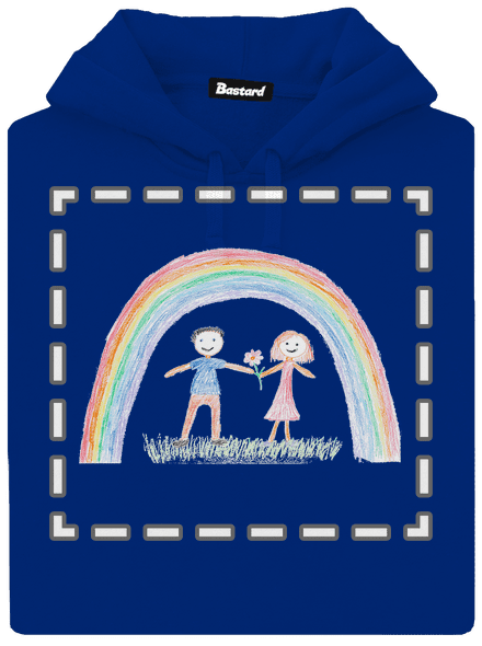 Dětské kresby - nahraj vlastní dámská mikina klokanka Royal Blue Mal