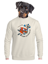 unisex mikina bez kapuce