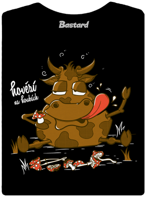 Hovězí na houbách dámské tričko Black