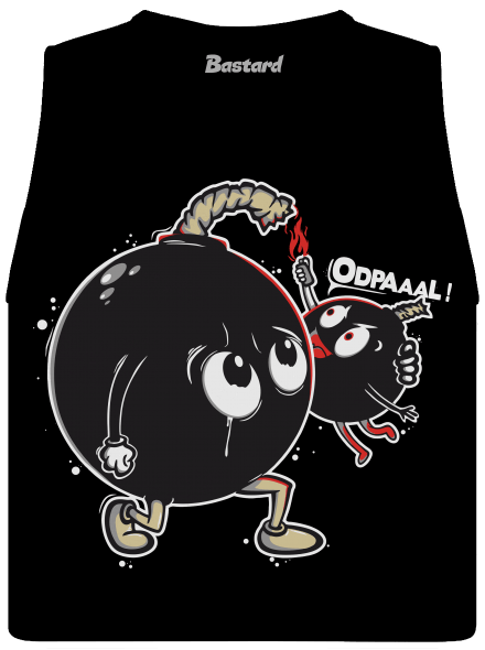 Bomby dámské tílko volné Black